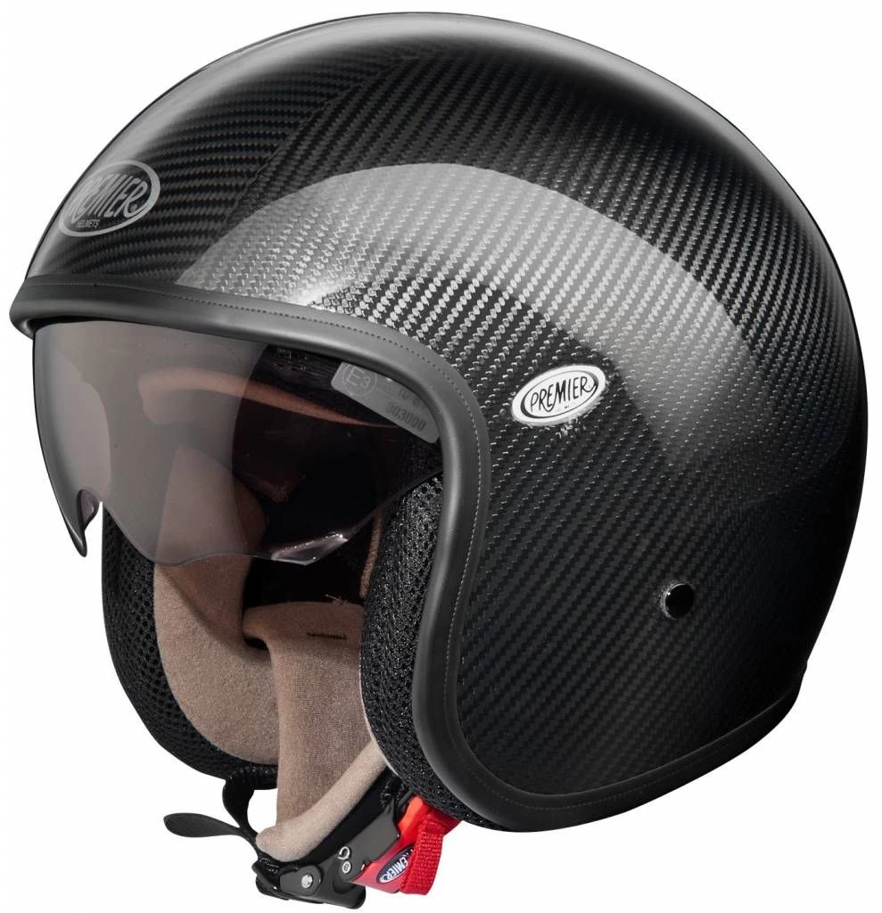 Vintage Carbon Motorhelm